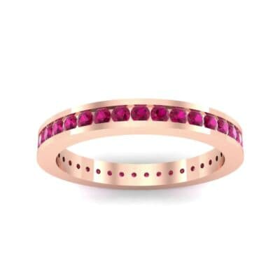 Channel-Set Ruby Eternity Ring (1.11 CTW) Top Dynamic View