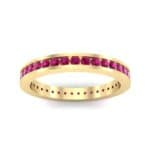 Channel-Set Ruby Eternity Ring (1.11 CTW) Top Dynamic View