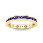 Channel-Set Blue Sapphire Eternity Ring (1.11 CTW) Top Dynamic View