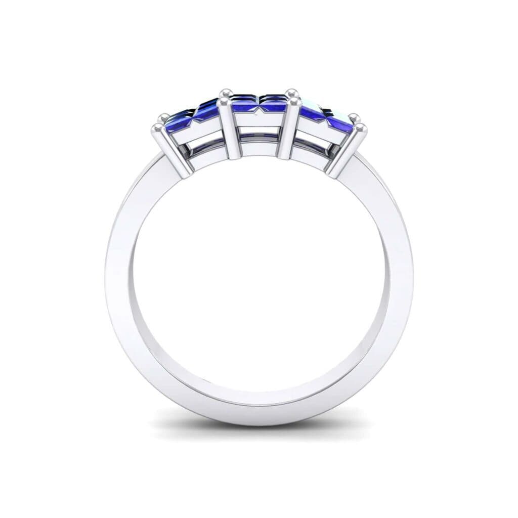 Invisible-Set Dozen Blue Sapphire Ring (0.96 CTW) 4541 Render 1 01 Camera3 Stone 3 Blue Sapphire 0 Floor 0 Metal 4 White Gold 0 Emitter Aqua Light 0