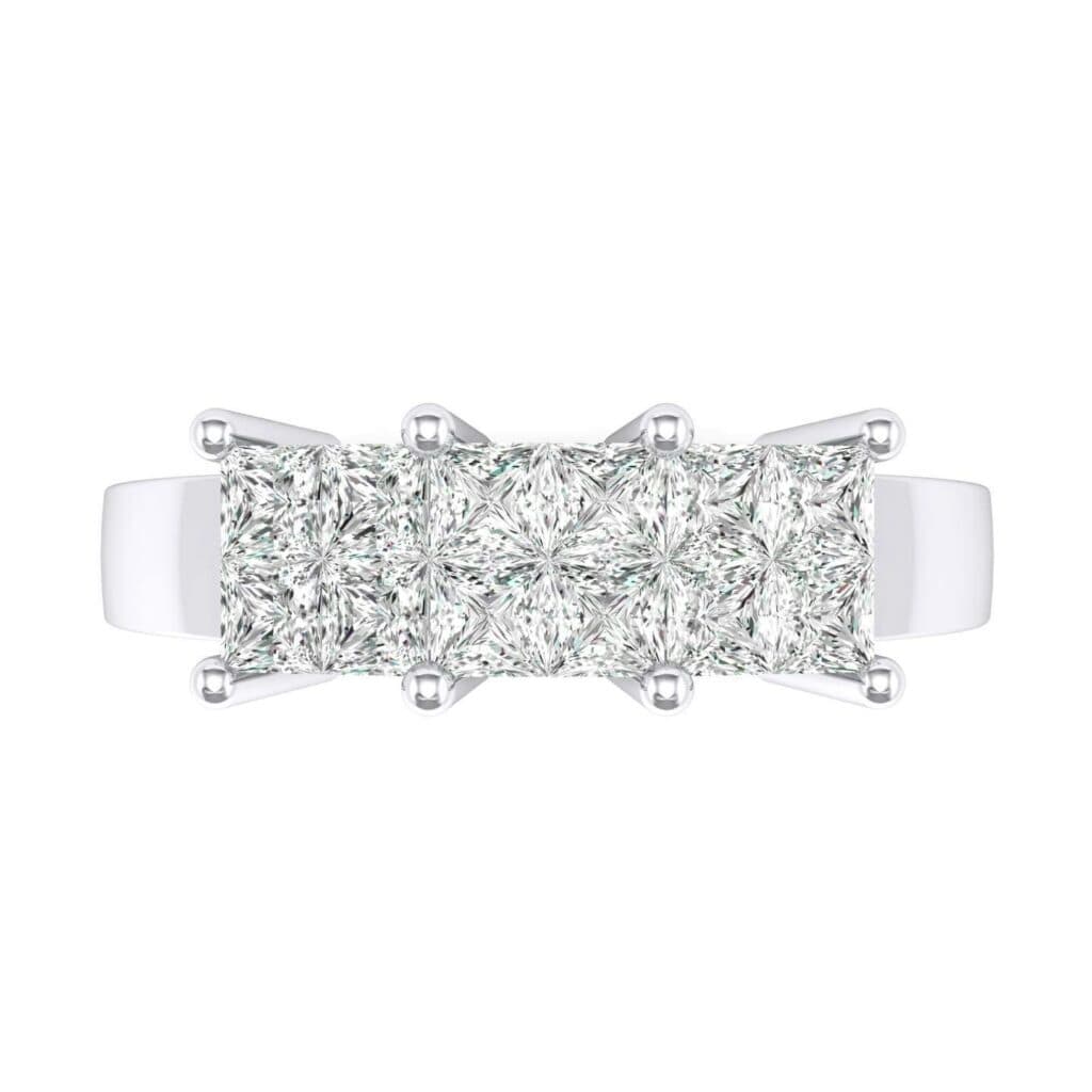 Invisible-Set Dozen Diamond Ring (0.72 CTW) 4541 Render 1 01 Camera4 Stone 4 Diamond 0 Floor 0 Metal 4 White Gold 0 Emitter Aqua Light 0