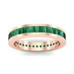Channel-Set Baguette Emerald Eternity Ring (2.04 CTW) Top Dynamic View