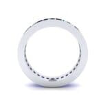 Channel-Set Baguette Blue Sapphire Eternity Ring (2.04 CTW) Side View