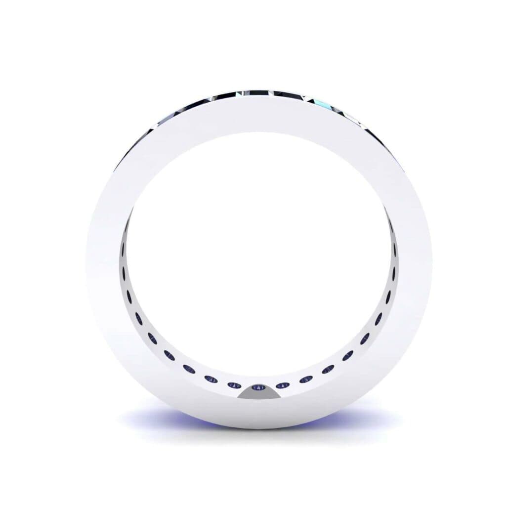 Channel-Set Baguette Blue Sapphire Eternity Ring (2.04 CTW) 4610 Render 1 01 Camera3 Stone 3 Blue Sapphire 0 Floor 0 Metal 4 White Gold 0 Emitter Aqua Light 0