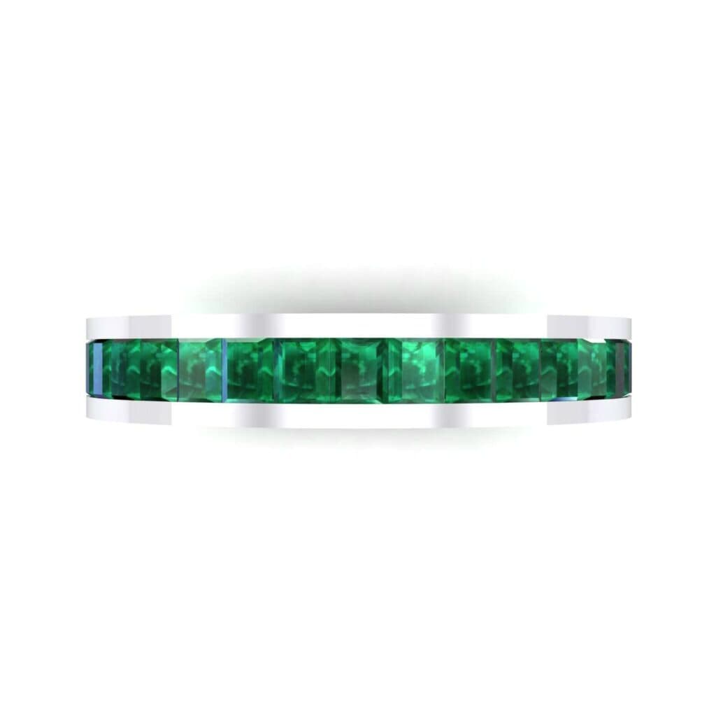 Channel-Set Baguette Emerald Eternity Ring (2.04 CTW) 4610 Render 1 01 Camera4 Stone 1 Emerald 0 Floor 0 Metal 4 White Gold 0 Emitter Aqua Light 0