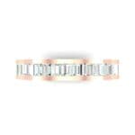 Channel-Set Baguette Diamond Eternity Ring (1.88 CTW) Top Flat View