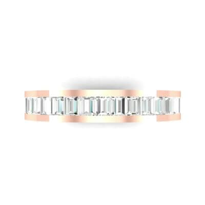 Channel-Set Baguette Diamond Eternity Ring (1.88 CTW) Top Flat View