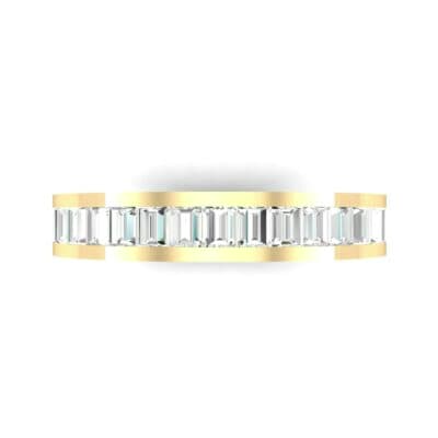 Channel-Set Baguette Diamond Eternity Ring (1.88 CTW) Top Flat View