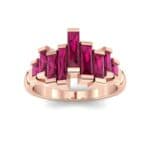 Staggered Bar-Set Ruby Ring (1.68 CTW) Top Dynamic View