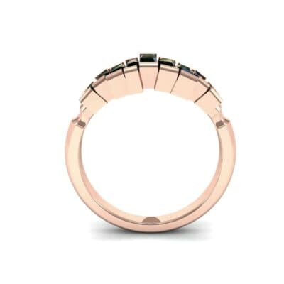 Staggered Bar-Set Emerald Ring (1.68 CTW) Side View