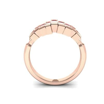 Staggered Bar-Set Ruby Ring (1.68 CTW) Side View