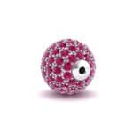 Full Pave Ruby Ball Charm (0.76 CTW) Top Dynamic View