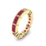 Lady Milgrain Bezel-Set Ruby Ring (1.5 CTW) Perspective View