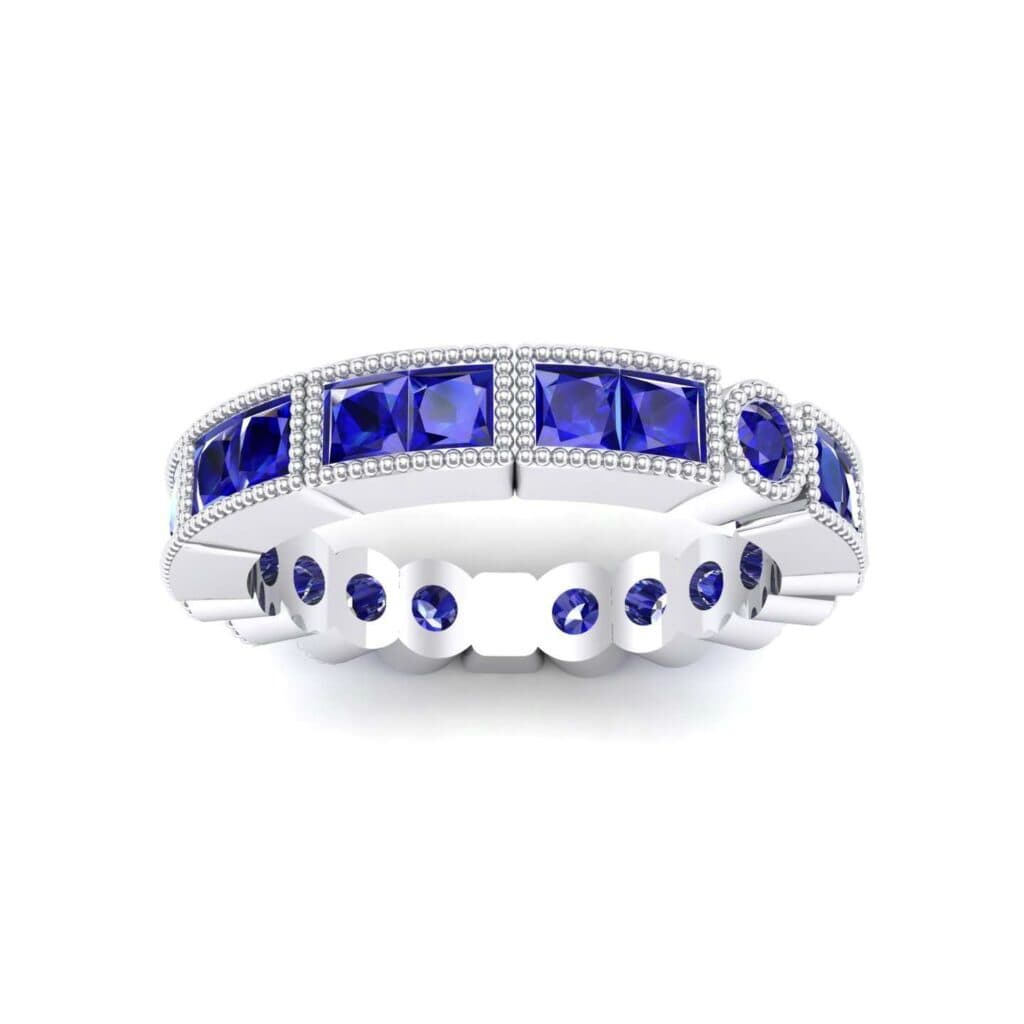 Lady Milgrain Bezel-Set Blue Sapphire Ring (1.5 CTW) 4750 Render 1 01 Camera2 Stone 3 Blue Sapphire 0 Floor 0 Metal 4 White Gold 0 Emitter Aqua Light 0