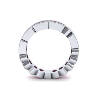 Lady Milgrain Bezel-Set Ruby Ring (1.5 CTW) Side View
