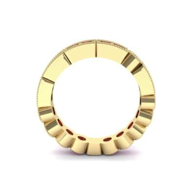 Lady Milgrain Bezel-Set Ruby Ring (1.5 CTW) Side View