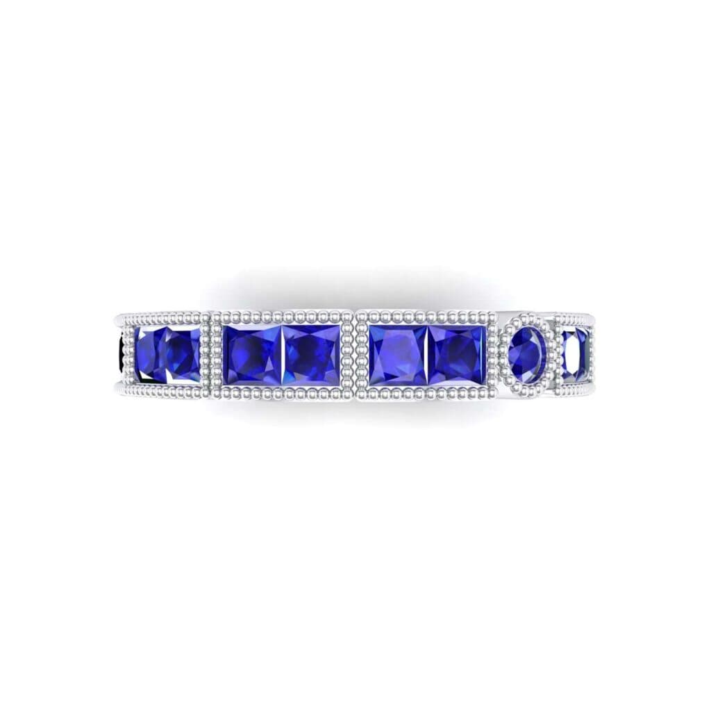 Lady Milgrain Bezel-Set Blue Sapphire Ring (1.5 CTW) 4750 Render 1 01 Camera4 Stone 3 Blue Sapphire 0 Floor 0 Metal 4 White Gold 0 Emitter Aqua Light 0