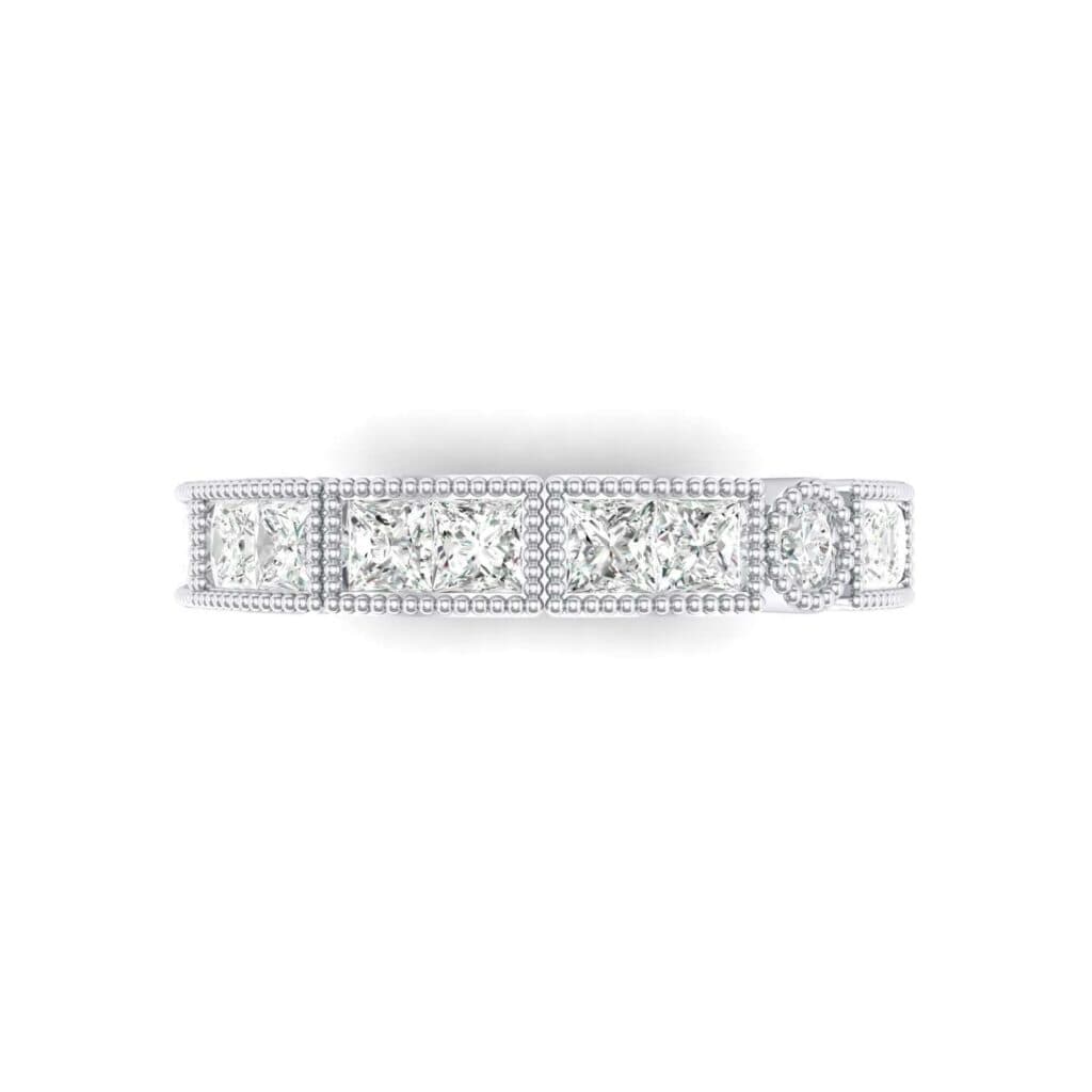 Lady Milgrain Bezel-Set Diamond Ring (1.2 CTW) 4750 Render 1 01 Camera4 Stone 4 Diamond 0 Floor 0 Metal 4 White Gold 0 Emitter Aqua Light 0