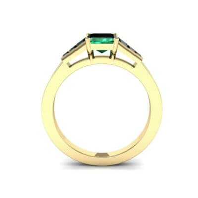 Stepped Baguette Emerald Engagement Ring (1.18 CTW) Side View