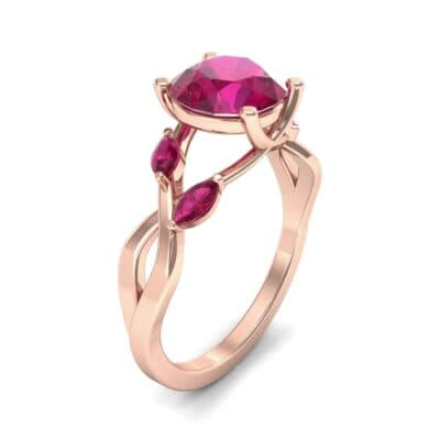 Twisting Vine Ruby Engagement Ring (2.08 CTW) Perspective View