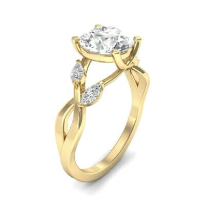 Twisting Vine Diamond Engagement Ring (2.08 CTW) Perspective View