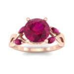 Twisting Vine Ruby Engagement Ring (2.08 CTW) Top Dynamic View