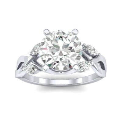 Twisting Vine Diamond Engagement Ring (2.08 CTW) Top Dynamic View