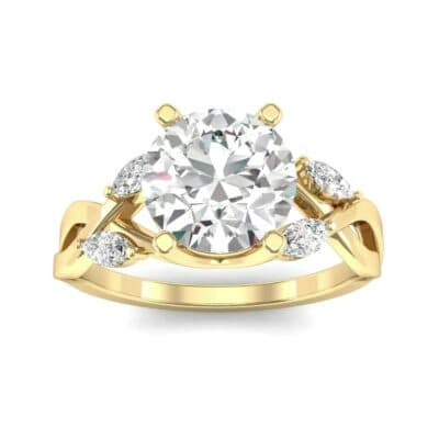 Twisting Vine Diamond Engagement Ring (2.08 CTW) Top Dynamic View