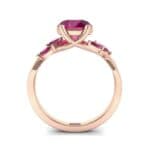Twisting Vine Ruby Engagement Ring (2.08 CTW) Side View
