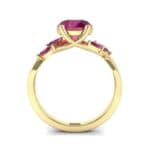 Twisting Vine Ruby Engagement Ring (2.08 CTW) Side View