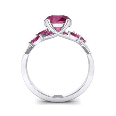 Twisting Vine Ruby Engagement Ring (2.08 CTW) Side View