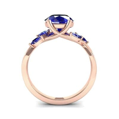 Twisting Vine Blue Sapphire Engagement Ring (2.08 CTW) Side View