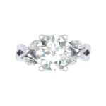 Twisting Vine Diamond Engagement Ring (2.08 CTW) Top Flat View