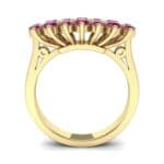 Embrace Ruby Cluster Engagement Ring (1.55 CTW) Side View