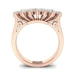 Embrace Diamond Cluster Engagement Ring (1 CTW) Side View