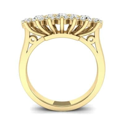 Embrace Diamond Cluster Engagement Ring (1 CTW) Side View