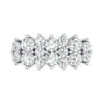 Embrace Diamond Cluster Engagement Ring (1 CTW) Top Flat View