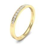 Extra-Thin Channel-Set Diamond Ring (0.13 CTW) Perspective View