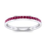Extra-Thin Channel-Set Ruby Ring (0.17 CTW) Top Dynamic View