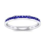 Extra-Thin Channel-Set Blue Sapphire Ring (0.17 CTW) Top Dynamic View