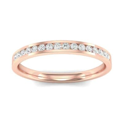 Extra-Thin Channel-Set Diamond Ring (0.13 CTW) Top Dynamic View