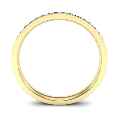 Extra-Thin Channel-Set Blue Sapphire Ring (0.17 CTW) Side View