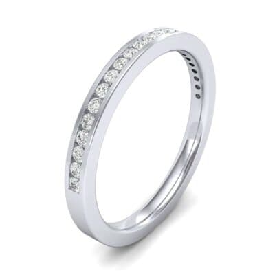 Extra-Thin Channel-Set Diamond Ring (0.2 CTW) Perspective View