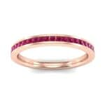Extra-Thin Channel-Set Ruby Ring (0.26 CTW) Top Dynamic View