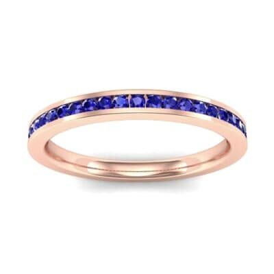 Extra-Thin Channel-Set Blue Sapphire Ring (0.26 CTW) Top Dynamic View