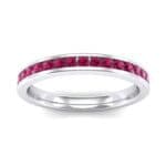 Thin Channel-Set Ruby Ring (0.38 CTW) Top Dynamic View