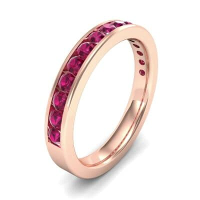Medium Channel-Set Ruby Ring (1.44 CTW) Perspective View