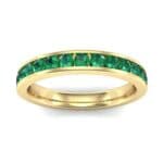 Medium Channel-Set Emerald Ring (1.44 CTW) Top Dynamic View
