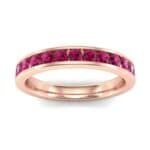 Medium Channel-Set Ruby Ring (1.44 CTW) Top Dynamic View
