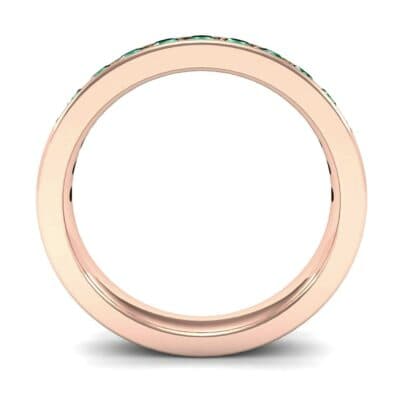 Medium Channel-Set Emerald Ring (1.44 CTW) Side View